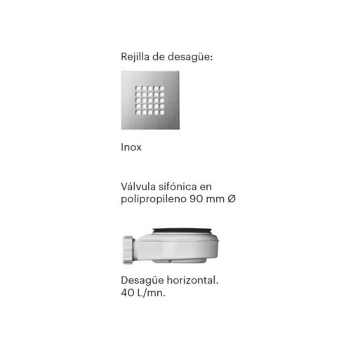 Plato Ducha Resina Sillar (Doccia)