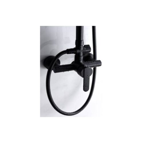 Columna Monomando Ducha Roma Negro (Imex)