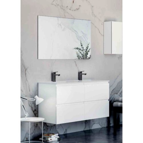 Mueble Baño Suspendido Ainsa Blanco Brillo (Socimobel)