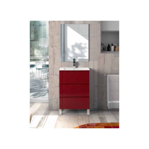 BURDEOS.jpg Mueble Baño Con Patas Tamaño Reducido Geo (Socimobel)