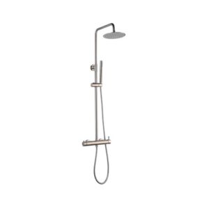 Columna Monomando Ducha Clement Níquel Mate (Lluvibath)