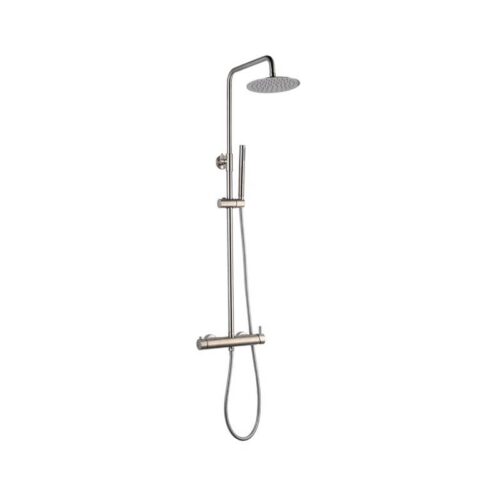 Columna Monomando Ducha Clement Níquel Mate (Lluvibath)
