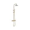 Columna Monomando Ducha Clement Oro Cepillado (Lluvibath)