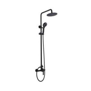 Columna Monomando Ducha Roma Negro (Imex)
