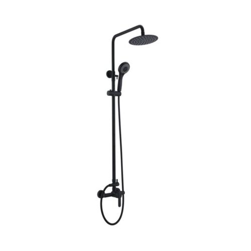 Columna Monomando Ducha Roma Negro (Imex)