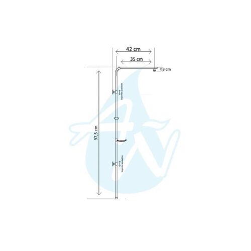 Columna Monomando Ducha Escala 6 (Arcobañ)