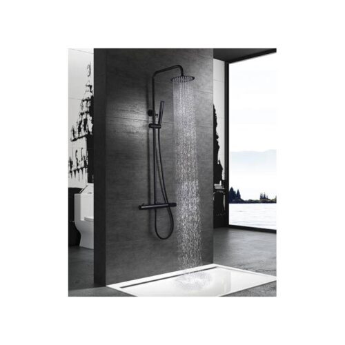 Columna Monomando Ducha Dinamarca Negro (Imex)