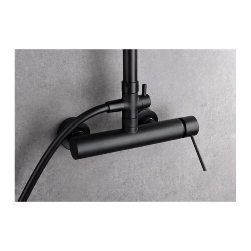 Columna Monomando Ducha Milos Negro (Imex)