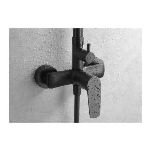Columna Monomando Ducha Bélgica Negro (Imex)