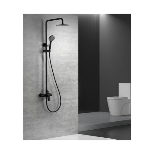 Columna Monomando Ducha Ural Negro (Imex)