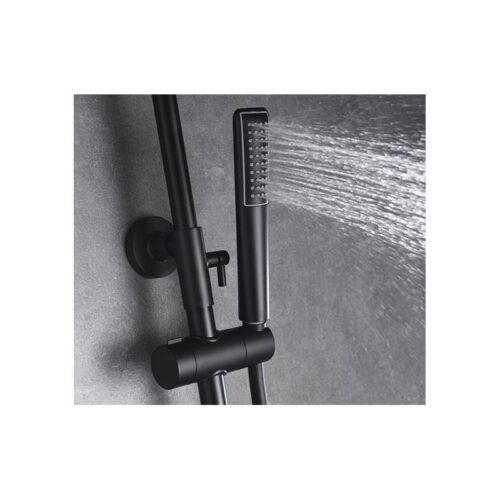 Columna Monomando Ducha Dinamarca Negro (Imex)