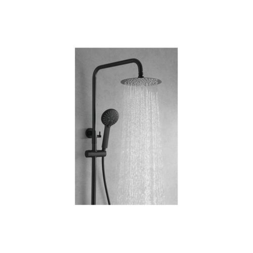 Columna Monomando Ducha Bélgica Negro (Imex)