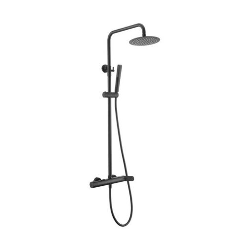 Columna Monomando Ducha Dinamarca Negro (Imex)