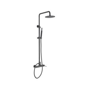 Columna Monomando Ducha Milos Negro (Imex)