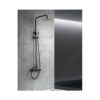 Columna Monomando Ducha Milos Negro Oro Rosa (Imex)
