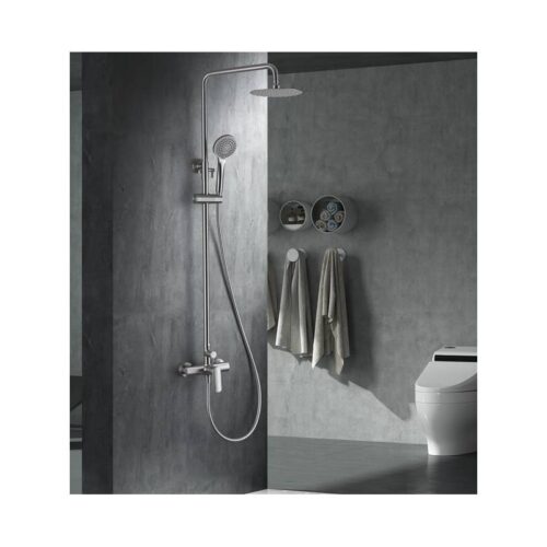 Columna Monomando Ducha Ural Níquel (Imex)
