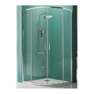 Mampara Semicircular Prisma Plata Brillo (Kassandra)