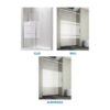 Mampara Slim 100 Acero Inox (Kassandra)