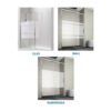 Mampara Slim 200 Acero Inox (Kassandra)