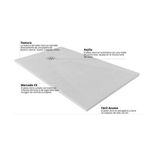 Plato Ducha Resina Zero (Resigres)