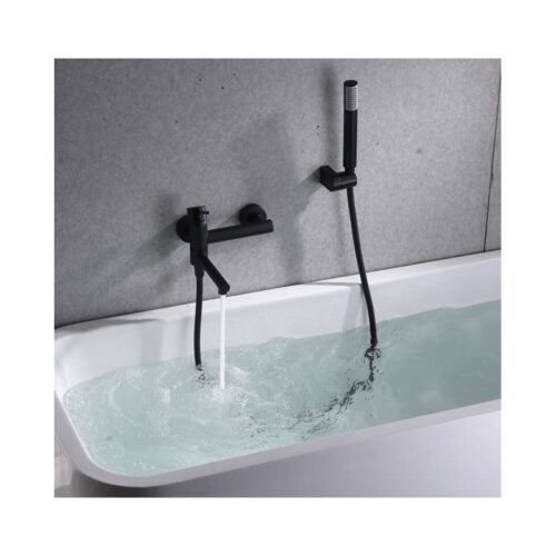 Monomando Bañera Milos Negro (Imex)