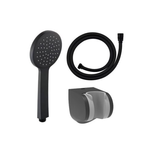 Monomando Ducha Aura Negro (Lluvibath)