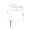Monomando Lavabo Alto Milos Blanco (Imex)