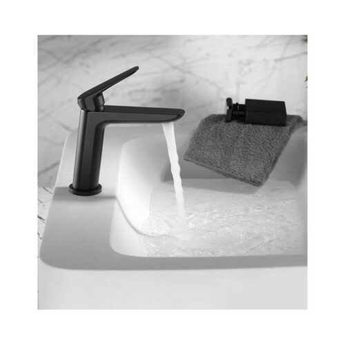 Monomando Lavabo Belgica Negro (Imex)