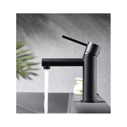 Monomando Lavabo Milos Negro (Imex)