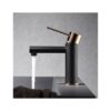 Monomando Lavabo Milos Oro Rosa Negro (Imex)