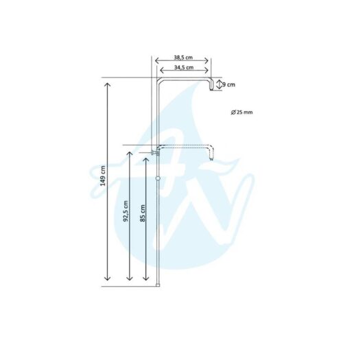 Columna Termostática Ducha Oeste 4 (Arcobañ)