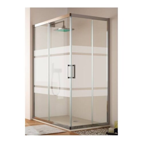 Mampara Angular S300 Plata Brillo (Kassandra)
