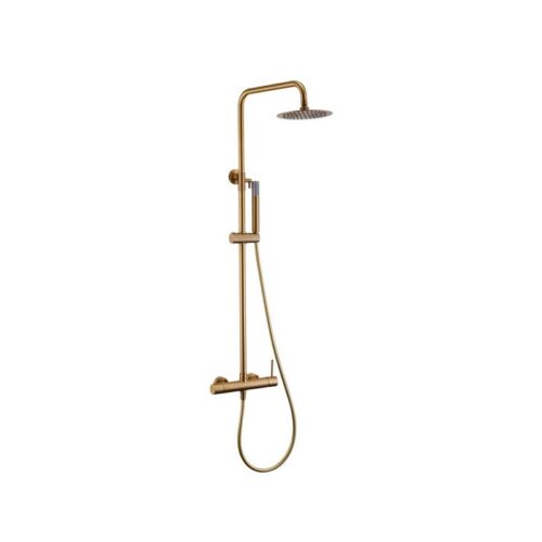 Columna Monomando Ducha Monza Oro Cepillado (Imex)