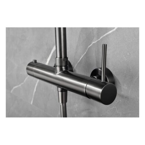 Columna Monomando Ducha Monza Black-Metal (Imex)