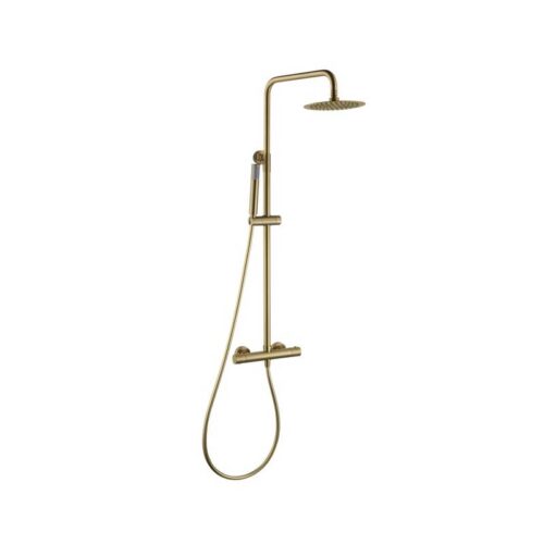 Columna Termostatico Ducha Monza Oro Cepillado (Imex)
