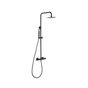 Columna Termostatico Ducha Monza Negro (Imex)