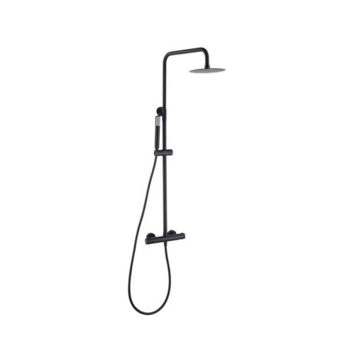 Columna Termostatico Ducha Monza Negro (Imex)