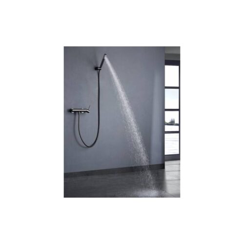 Monomando Ducha Monza Black-Metal (Imex)