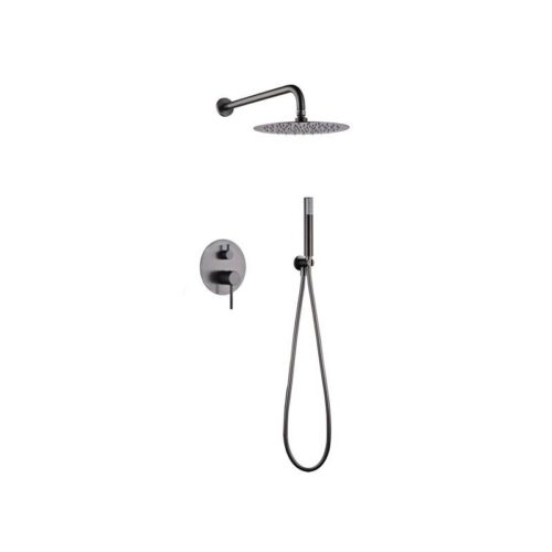 Monomando Ducha Oculto Pared Monza Black-Metal (Imex)