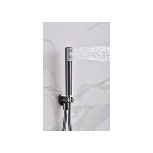 Monomando Ducha Oculto Techo Monza Black-Metal (Imex)