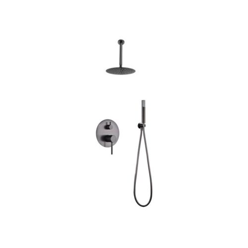 Monomando Ducha Oculto Techo Monza Black-Metal (Imex)