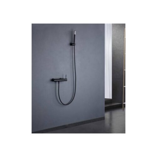 Monomando Ducha Monza Negro (Imex)