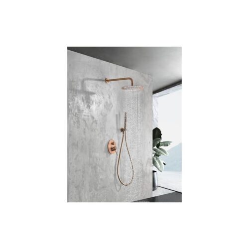 Monomando Ducha Oculto Pared Monza Oro Rosa (Imex)