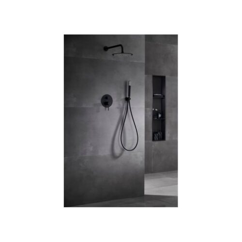 Monomando Ducha Oculto Pared Monza Negro (Imex)