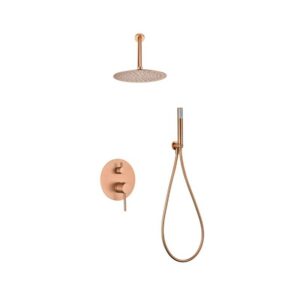 Monomando Ducha Oculto Techo Monza Oro Rosa (Imex)