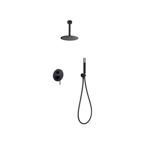 Monomando Ducha Oculto Techo Monza Negro (Imex)