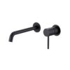 Monomando Lavabo Empotrar Monza Negro (Imex)