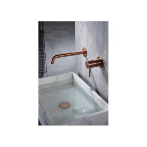 Monomando Lavabo Empotrar Monza Oro Rosa (Imex)