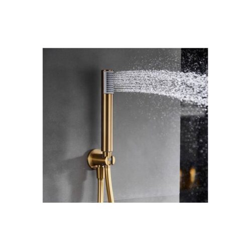 Monomando Ducha Oculto Pared Monza Oro Cepillado (Imex)
