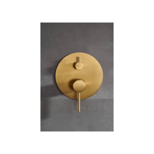 Monomando Ducha Oculto Techo Monza Oro Cepillado (Imex)